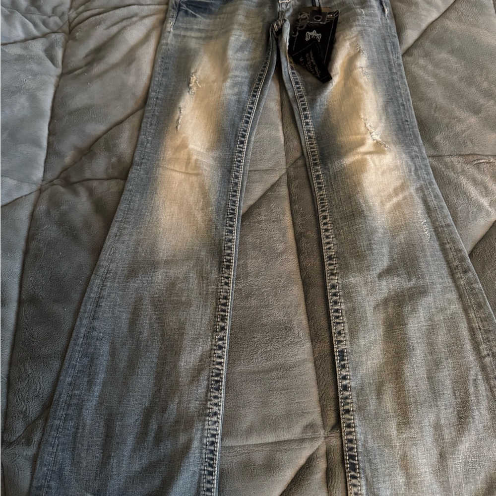 NWT Express Stylish Distressed light blue Jeans